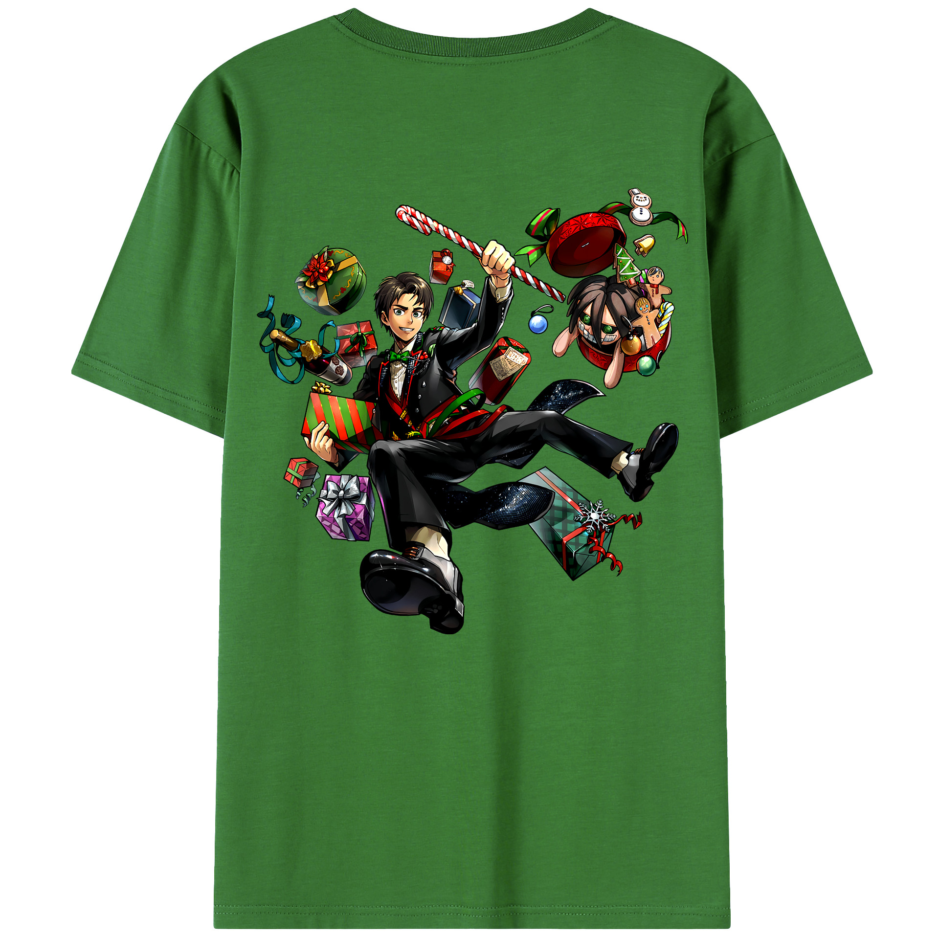 （画像用） 進撃の巨人 エレン･イェーガー Attack on Titan Eren Jäger レディース半袖Tシャツ(バックプリント)